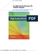 Full Download Test Bank For High Acuity Nursing 7th Edition Wagner PDF Full Chapter