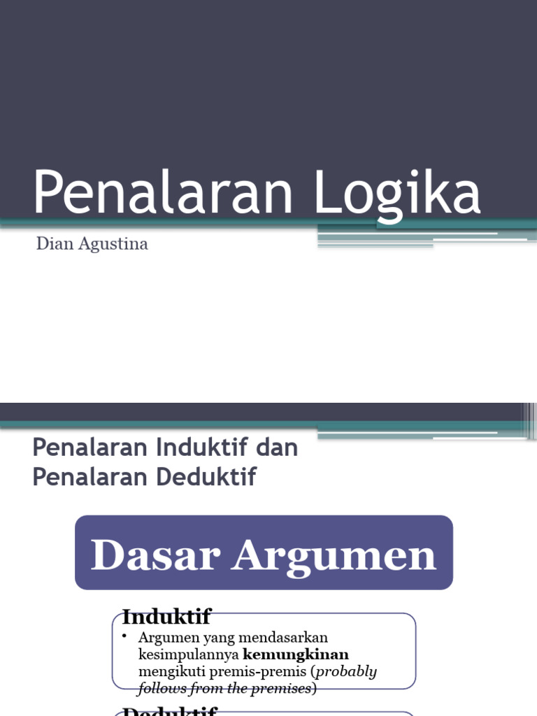 Penalaran Induktif & Deduktif | PDF | Sains & Matematika
