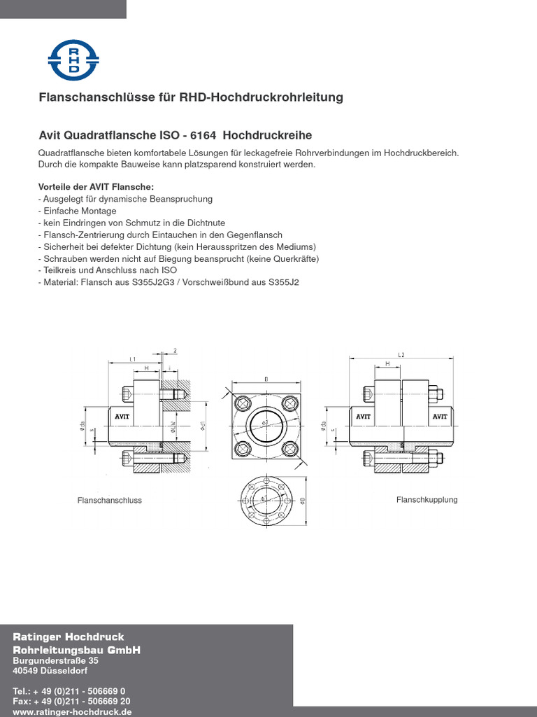 Фланцы ISO 6164 | PDF
