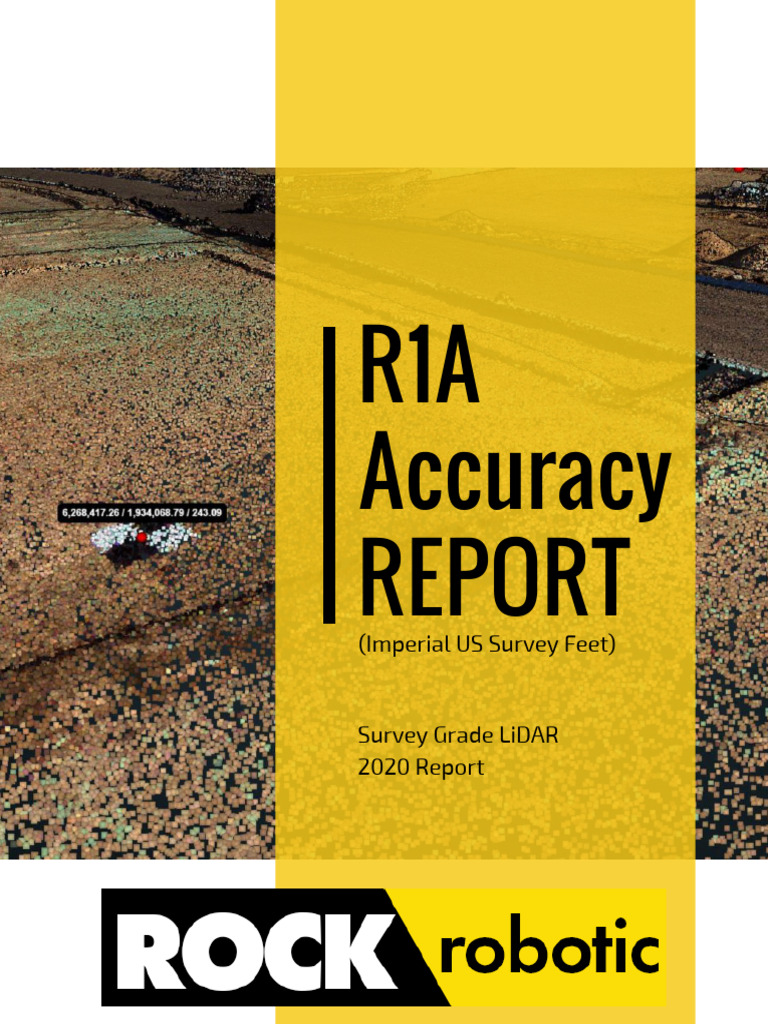 ROCK R1A LiDAR Accuracy Report (US Survey Feet) PDF Lidar Surveying