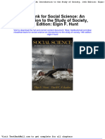 Full Download Test Bank For Social Science An Introduction To The Study of Society 14th Edition Elgin F Hunt PDF Full Chapter