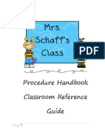 Mrs. Schaff's Class: Procedure Handbook Classroom Reference Guide