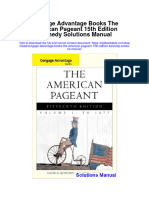 Instant Download Cengage Advantage Books The American Pageant 15th Edition Kennedy Solutions Manual PDF Full Chapter