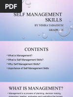 Essential Self Management Skills Guide | PDF | Self Awareness | Self ...