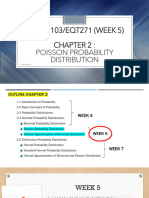 CHAPTER 2 - Probability Distribution (POISSON) Week 5 - With Answer