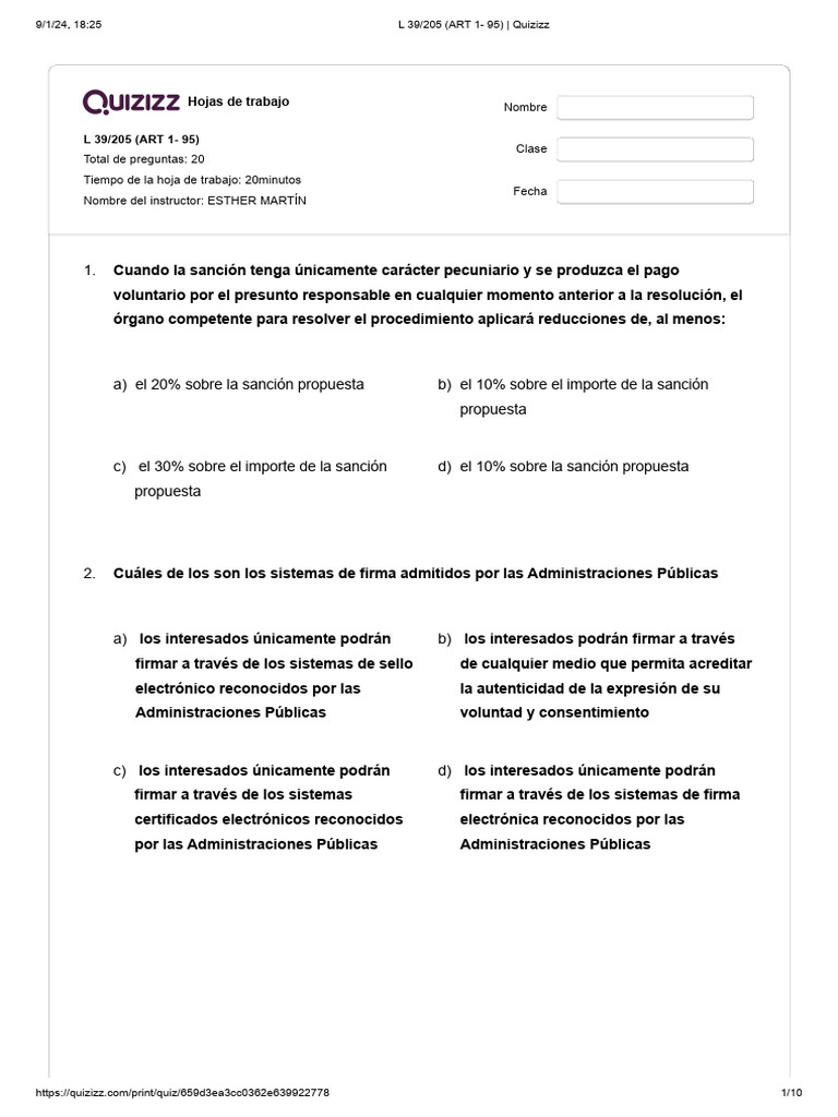 L 39 205 art 1 95 quizizz pdf adopci n gobierno