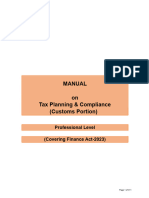 Tax Customs manual