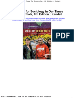 Full Download Test Bank For Sociology in Our Times The Essentials 9th Edition Kendall PDF Full Chapter
