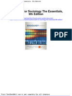 Full Download Test Bank For Sociology The Essentials 9th Edition PDF Full Chapter