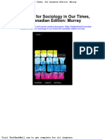 Full Download Test Bank For Sociology in Our Times 5th Canadian Edition Murray PDF Full Chapter