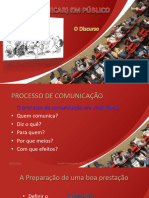 Falar (Comunicar) em Público - o Discurso - As