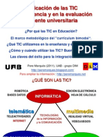 Aplicación de las TIC en la docencia y evaluación docente universitaria