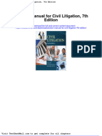 Full Download Solution Manual For Civil Litigation 7th Edition PDF Full Chapter
