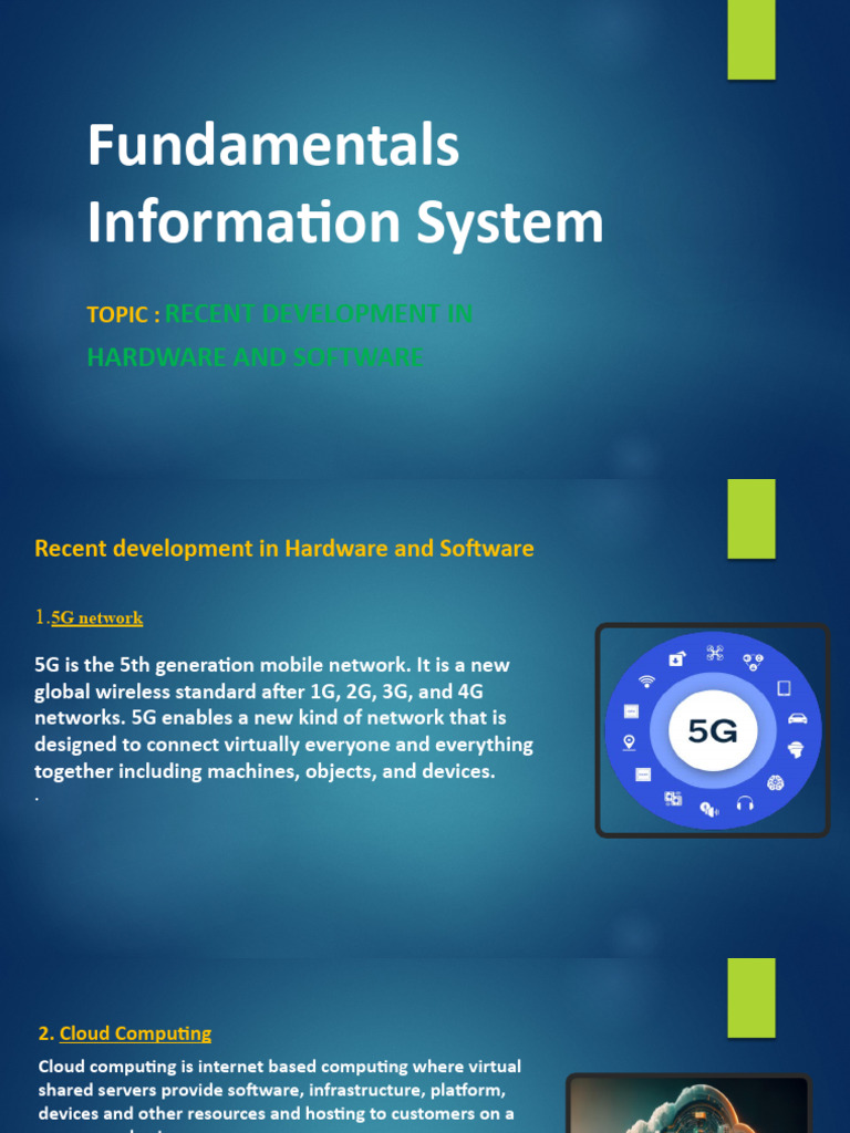 Recent Advances in Hardware & Software | PDF | Computing | Computer Network