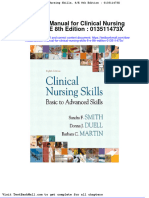 Full Download Solution Manual For Clinical Nursing Skills 8 e 8th Edition 013511473x PDF Full Chapter