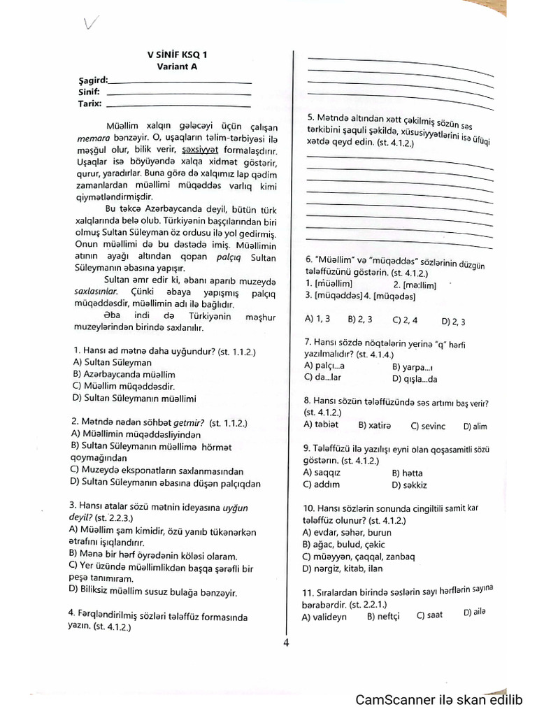 Az Dili 5 11 Summativ Pdf