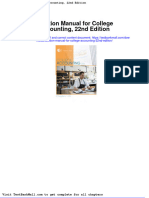 Full Download Solution Manual For College Accounting 22nd Edition PDF Full Chapter