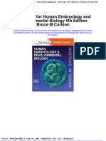 Full Download Test Bank For Human Embryology and Developmental Biology 5th Edition Bruce M Carlson PDF Full Chapter