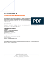 Ficha Técnica ULTRASONIC-A (Portugues) 1