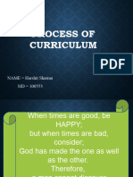 Process of Curriculum Ga-2