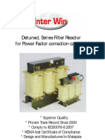 Detuned Reactor For Filter Corection Capacitor