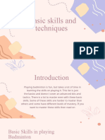 Basic Skills and Techniques