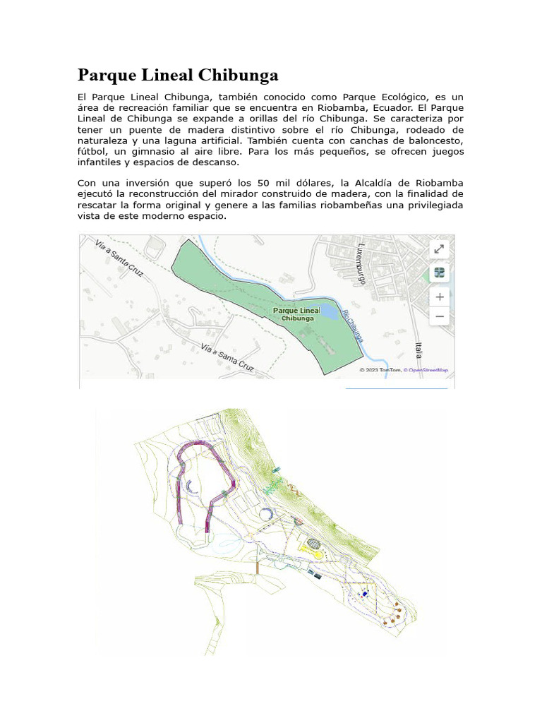 Parque Lineal Nacional de Chibunga | PDF | Entorno natural | Movimiento ...