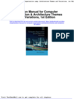 Full Download Solution Manual For Computer Organization Architecture Themes and Variations 1st Edition PDF Full Chapter