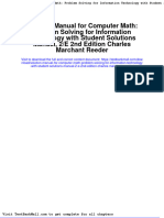 Solution Manual For Computer Math: Problem Solving For Information Technology With Student Solutions Manual, 2/E 2nd Edition Charles Marchant Reeder