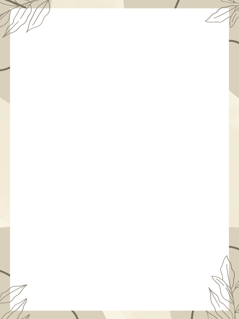 Cream Minimalist Page Border | PDF