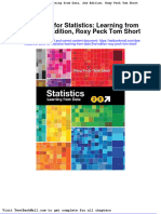 Full Download Test Bank For Statistics Learning From Data 2nd Edition Roxy Peck Tom Short PDF Full Chapter