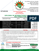 Disability Studies Fees Structures