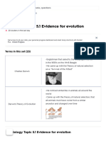 IB Biology Topic 5.1 Evidence For Evolution Flashcards - Quizlet