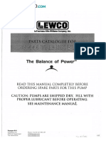 Dupagro EWCO LEWCO Ellis - Williams EW446 W-440 W-446LP SK250 ST250 Interchangeablilty List and Original Manual