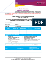 WCA2024 Certificate of Insurance Template