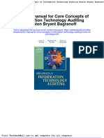 Solution Manual For Core Concepts of Information Technology Auditing Hunton Bryant Bagranoff