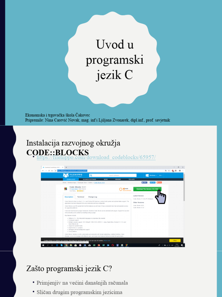 Uvod U Programski Jezik C 1 | PDF