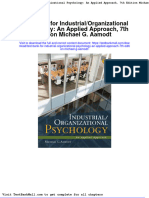 Full Download Test Bank For Industrial Organizational Psychology An Applied Approach 7th Edition Michael G Aamodt PDF Full Chapter