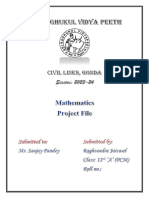 Maths Project File