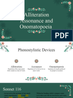 Alliteration Assonance and Onomatopoeia