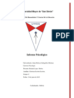 Informe psicológico - caso D