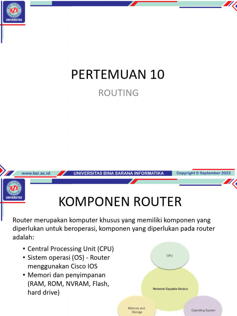 Komponen dan Konfigurasi Router Cisco | PDF