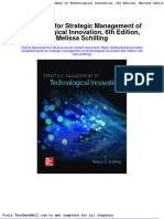 Full Download Test Bank For Strategic Management of Technological Innovation 6th Edition Melissa Schilling PDF Full Chapter