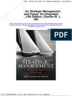Full Download Test Bank For Strategic Management Theory and Cases An Integrated Approach 13th Edition Charles W L Hill PDF Full Chapter
