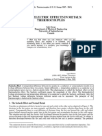 Thermoelectric-Seebeck Effects in Metals