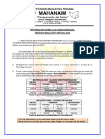 Actual - Información Sobre Condiciones Del Servicio 2022