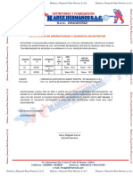 Certificado de Operatividad Y Garantia de Extintor