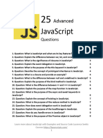 25 Advanced JavaScript Questions