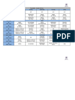 Timetable - Grade VIII Ena