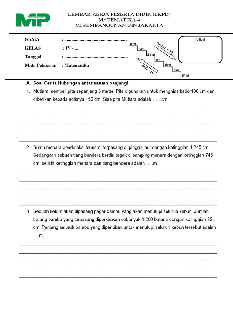 Menguasai Jarak dan Ukuran: Panduan Lengkap Soal Antar Satuan Panjang Kelas 4 SD